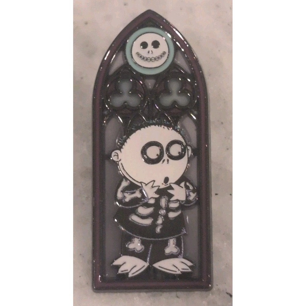 The Nightmare Before Christmas Arch Stained glass Blind Enamel Pin (Barrel)